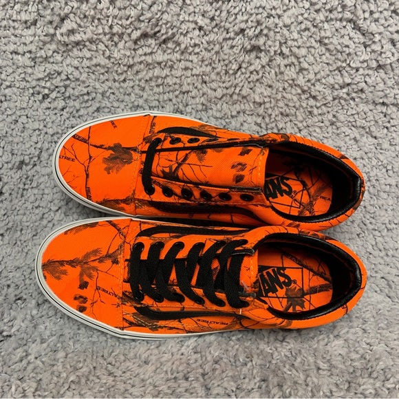 NEW Vans Realtree AP Blaze Camo Orange Off The Wall Shoes Sneakers Womens Size 7 - Picture 11 of 16
